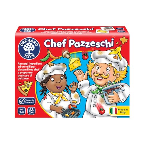 Orchard Toys Chef Pazzeschi – Lernspiel zum Kombinieren und Gedächtnis für Kinder von 3 bis 7 Jahren (italienische Ausgabe) von Orchard Toys