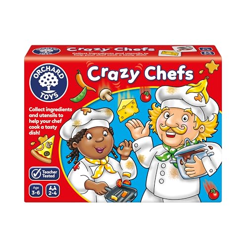 Orchard Toys Crazy Chefs Game, Educational Matching and Memory Game for Children Age 3-6, Perfect for Kids, Family Game, Gift von Orchard Toys