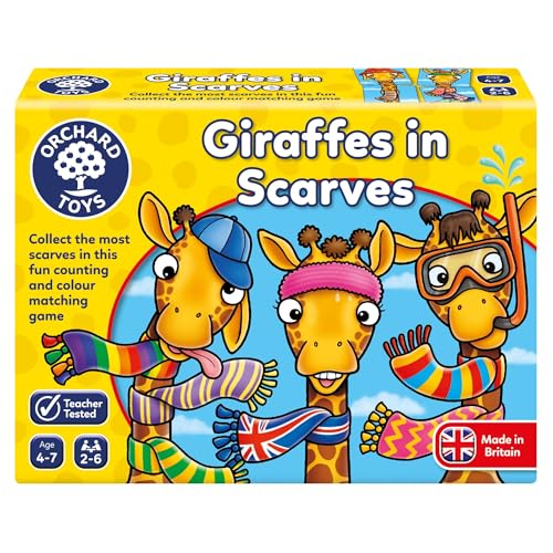 Orchard Toys Giraffes in Scarves Game, Fun Counting and Colour Educational Toys and Games, Educational Games for Kids Age 4-7 Years. von Orchard Toys