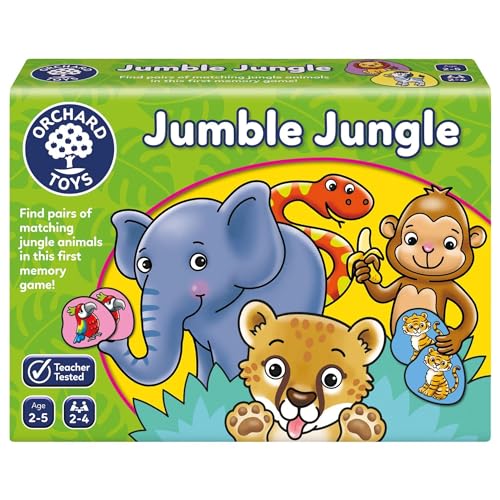 Orchard Toys Jumble Jungle Game, A Fun First Matching Educational Game for Kids Age 2-5. von Orchard Toys