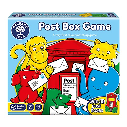 Orchard Toys Post Box Game, A Fun Posting and Matching Game for Learning Colours, Educational, Family Game Perfect for Kids from Age 2+ von Orchard Toys