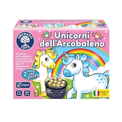 Orchard Toys Regenbogeneinhörner - Lernspiel zur Anpassung und Erinnerung für Kinder von 3 bis 5 Jahren (Italienische Ausgabe) von Orchard Toys