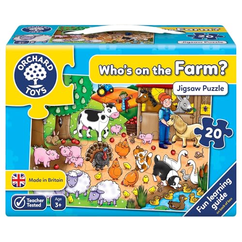 Orchard Toys Wer ist auf dem Bauernhof? Puzzlespiel Who's On The Farm von Orchard Toys