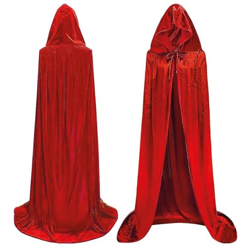 AirSuit® Großer roter Samtumhang für Vampir Kostüme | Für Erwachsene | Elegant & Bequem | Größe 150x150x0,3 cm | Halloween & Kostum Partys | OriginalCorner® von Original Cup