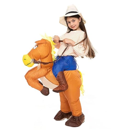 AirSuit® Aufblasbares Cowboy-Kostüm für Kinder | Größe 90 bis 120cm | Kostüm für die Kostümparty | Aus strapazierfähigem Polyester - angenehm zu tragen | Inklusive Aufblassystem | OriginalCup® von Original Cup