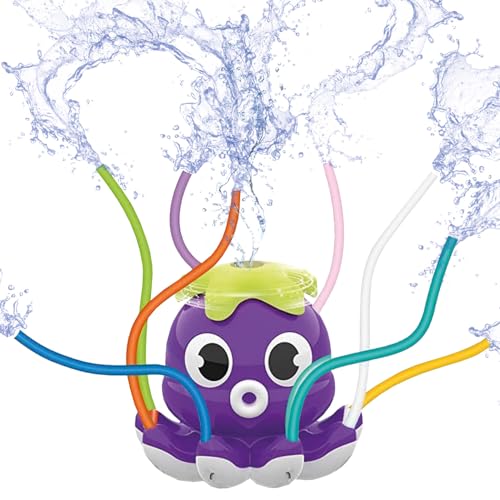 OctoSplash® Lila Sprinkler Oktopus | Wasserspielzeug für Kinder | Wasser sprühender Oktopus | Einfache Installation | Lustiges & Verspieltes Wasserspielzeug | Spiele im Freien | OriginalCorner® von Original Cup