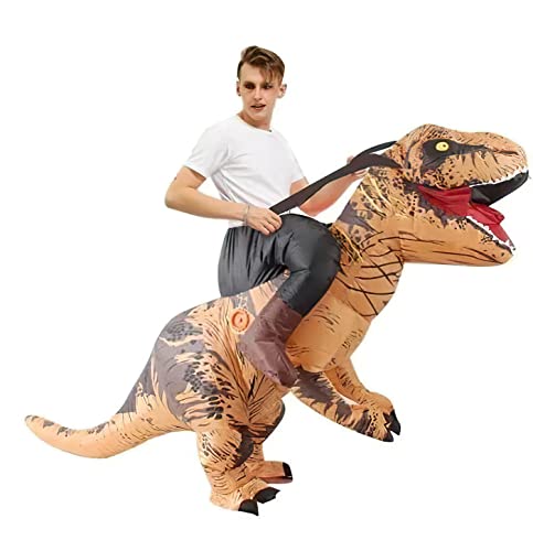 Original Cup AirSuit® Aufblasbares T-Rex Kostüm | aufblasbares Kostüm | Humor | Premium Qualität | Erwachsenengröße | Polyester | angenehm zu tragen | strapazierfähig | inkl. Aufblassystem von Original Cup