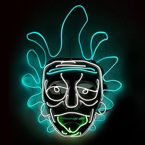 Original Cup | New LED-Licht Maske Rick & Morty | Premium Qualität | Feste Kunststoff | 3 Blinkmuster | Neon Maske | Halloween Original Cup | New LED-Licht Maske Rick & Morty | Premium Qualität | Feste Kunststoff | 3 Blinkmuster | Neon Maske | Halloween von Original Cup