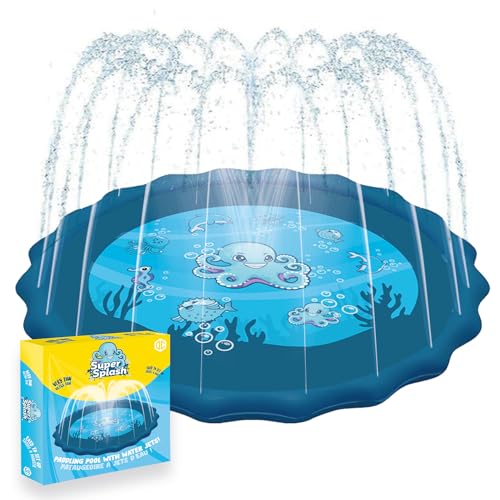 Super Splash® | Kinder Wasserspielgeräte | Pool mit Wasserdüsen | Kinder-Teppichspielzeug für draußen | Einfache Installation | Automatische Bewässerung | Familien Spiele | OriginalCorner® von Original Cup