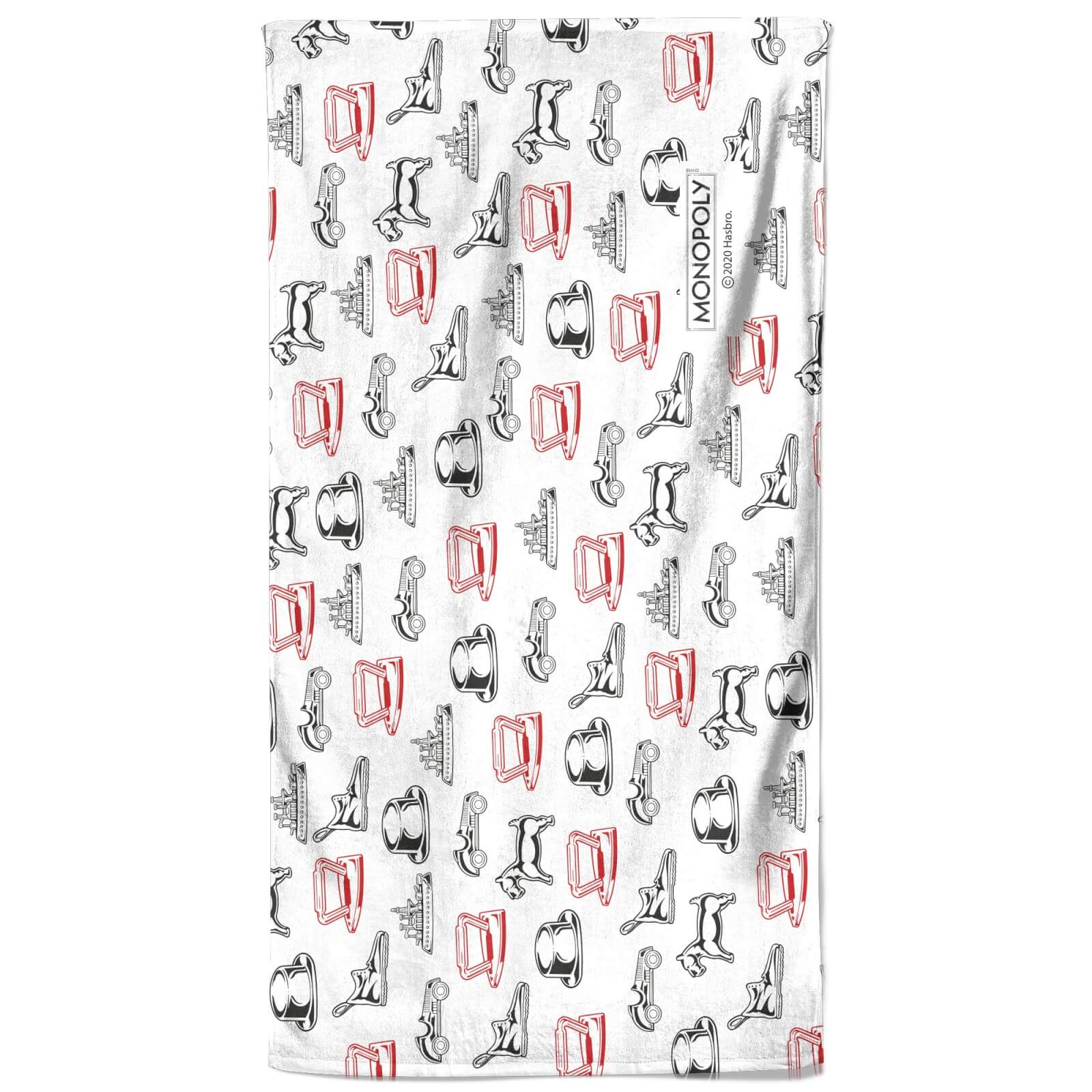 Monopoly Figures Pattern Beach Towel Monopoly Figures Pattern Beach Towel von Original Hero