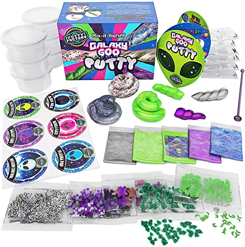 Original Stationery Putty Slime Galaxy Space GOO, Galaktischer im Dunkeln Leuchtender Weltraum- Putty Schleim, Perfekt als Stressabbau und zum Experimentieren Geschenke für Kinder von Original Stationery