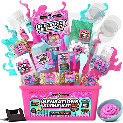 Original Stationery Sensations Slime Kit, ASMR Slime Kit für Mädchen, Komplettes Slime Kit zum Erstellen von ASMR Videos wie Social Media Stars, Top Slime Making Kit Geschenke für Kinder Original Stationery Sensations Slime Kit, ASMR Slime Kit für Mädchen, Komplettes Slime Kit zum Erstellen von ASMR Videos wie Social Media Stars, Top Slime Making Kit Geschenke für Kinder von Original Stationery