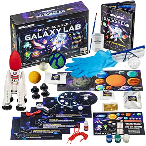 Original Stationery Space Science Set, Weltraum Wissenschaftslabor, Sonnensystem Projekt mit Rakete, Mond, Weltall Bastelset, Lustige Geschenkidee und Spielzeugen für Jungen von Original Stationery