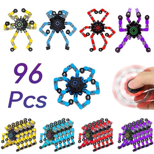 Deformable Fidget Spinner Kinder Advanced Fidget Toys zum Stressabbau Ideale Fidget Spinner für sensorisches Spielzeug für Jungen und Mädchen mit Autismus (96pcs) von Original ecology