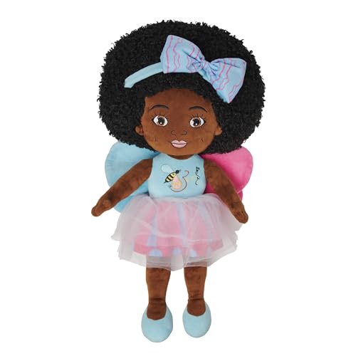 Orijin Bees Cuddle Bees Plüschpuppen - Serenity 61.0 cm Soft Durable Ages 2+ Black Doll Biracial Doll First Doll Cartoon Doll For Girl Toddler Prechool Large Plush Doll von Orijin Bees