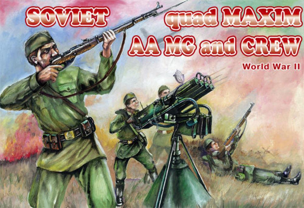 Soviet quad Maxim AA MG and crew von Orion