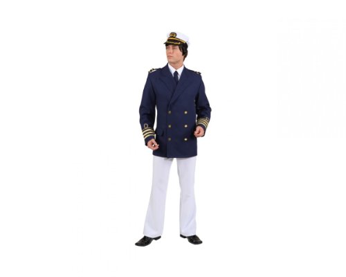 Admiral Jacke, Gr. 50/52, blau Kapitän Matrose Kostüm Jackett Marine Offizier Karneval Admiral Jacke, Gr. 50/52, blau Kapitän Matrose Kostüm Jackett Marine Offizier Karneval von Orlob