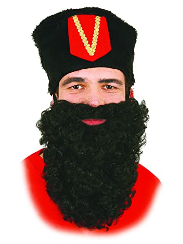 Fasching Bart für Nikolaus, Kosake, Zwerg (schwarz) von Orlob