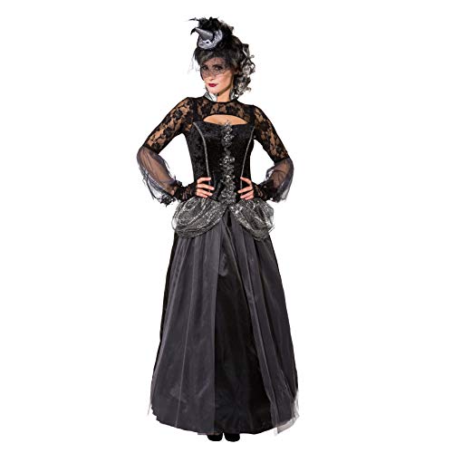 Fasching Halloween Damen Halloween Königin - Kleid mit Reifrock (38/40) von Orlob