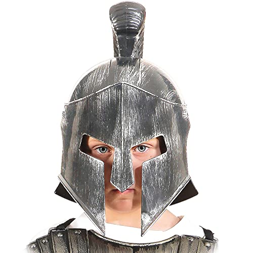 Fasching Kinder Gladiatoren Helm (silber) von Orlob