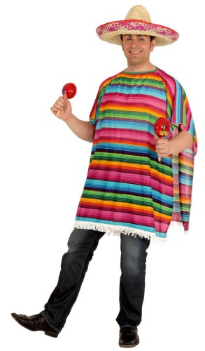 Fasching Mexikaner Poncho bunt - Überwurf von Orlob