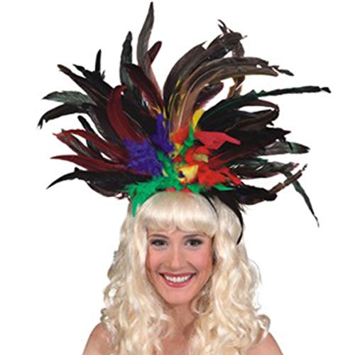 Fasching Samba-Federschmuck (bunt) von Orlob