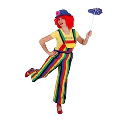 Faschingskostuem Damen Clownhose gestreift Gr. 44/46 von Orlob