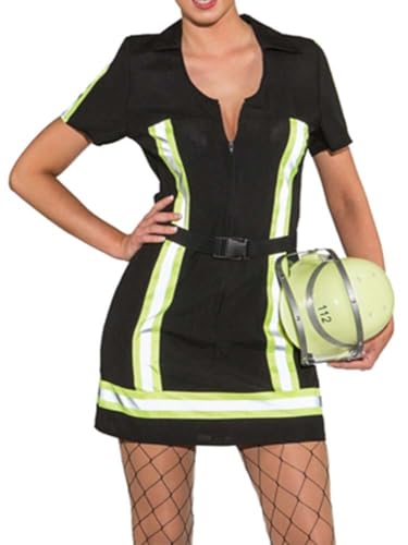 Orlob Faschingskostüm Damen Feuerwehr Lady (schwarz, 36) von Orlob