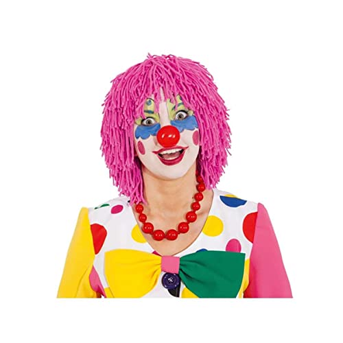 Faschingsperücke Clown Wolle (pink) von Orlob