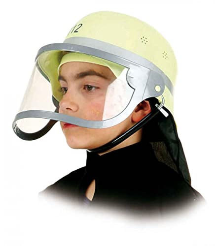 Kinder 1zu1 Feuerwehrhelm Feuerwehr Hut Helm + Visier von Orlob