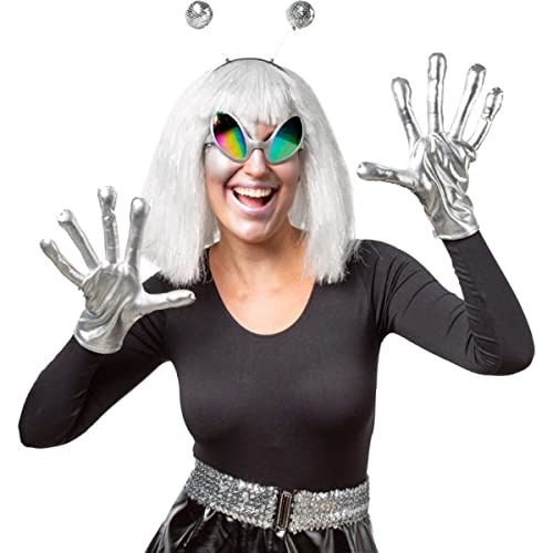 Orlob Fasching Set Alien - Haarreif, Brille, Handschuhe von Orlob