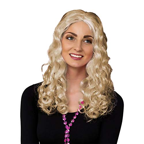 Orlob Langhaar Locken Perücke Karneval Fasching Halloween blond von Orlob