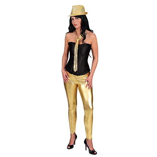 goldene Leggings, Erwachsenen-Größe:L/XL (40/42) von Orlob