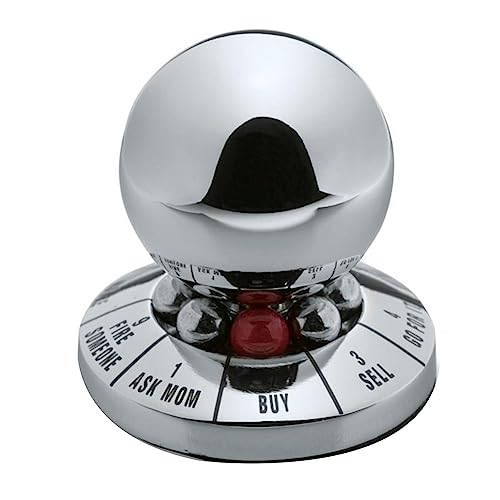 Orolotay 1 Stück Prophecy Fate Entscheidungsball Entscheidungsball Home Office Anti-Stress-Dekompressionsspielzeug Desktop-Dekoration Geschenk Silber von Orolotay