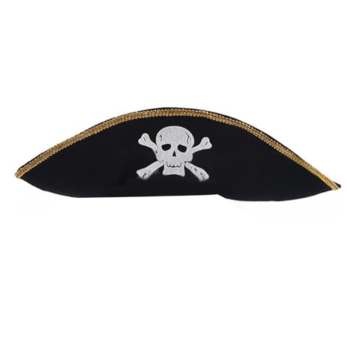 Osdhezcn Cosplay Halloween Kostüm Tricorne Cosplay Piratenhut Bühnenauftritte Gespannter von Osdhezcn