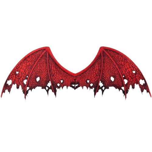 Teufel Drache Kostüm Dämonen Maske Cosplays Flügel Eagled Flügel Halloween Dress Up Accessoires Dämonen Flügel Geschenke Dämonen Maske von Osdhezcn