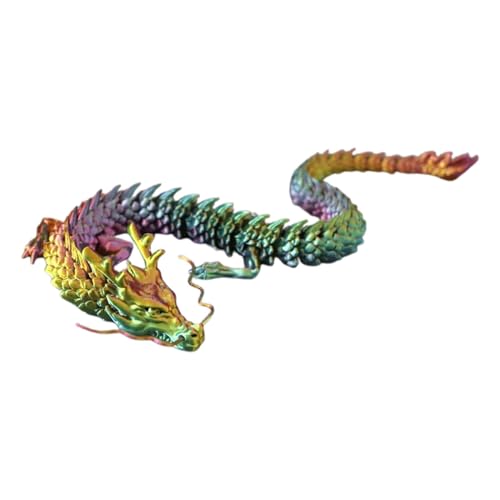 Oseczmut 3D Gedrucktes Drachenspielzeug | 3D Gedrucktes Drachen Fidget Spielzeug | Flexibler Gelenkiger 3D Gedruckter Drache, 3D Gedruckte Drachen Ornamente,3D Gedrucktes Drachenfiguren Spielzeug von Oseczmut