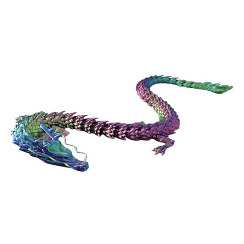 Oseczmut 3D Gedrucktes Drachenspielzeug | 3D Gedrucktes Drachen Fidget Spielzeug | Flexibler Gelenkiger 3D Gedruckter Drache, 3D Gedruckte Drachen Ornamente,3D Gedrucktes Drachenfiguren Spielzeug von Oseczmut