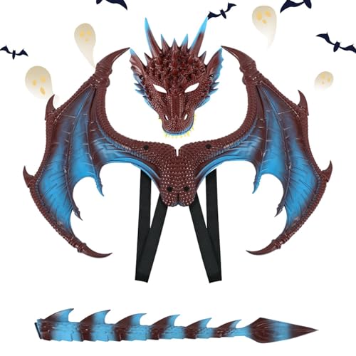 Oseczmut Drachenflügelkostüm, Drachenflügel verstellbar | Bequeme Partygeschenke, bezauberndes Drachenkostüm für Cosplay, Rollenspiel, Mottoparty von Oseczmut