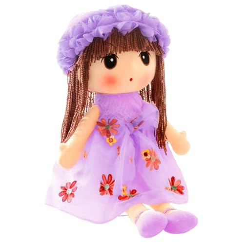 Oseczmut Gefüllte Plüschpuppe, Stoffpuppe gemütlich,Sweetheart Rag Doll Cozy Cuddle | Handgefertigte multikulturelle Puppe mit Kleidung, schlafende Partnerpuppe zum Kuscheln für Kinder von Oseczmut