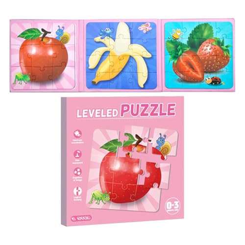 Oseczmut Magnetisches Puzzle, Reisepuzzle, Pädagogische Lernpuzzles Spielzeug, Auto-Aktivitäten-Spielzeug, Puzzle-Spielzeug, tragbares Spiel, Vorschul-Lernaktivitäten für Kinder von Oseczmut