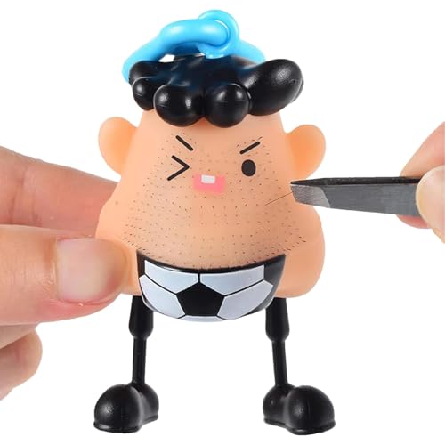 Oseczmut Mr Plucky Toy | Hair Plucking Fidget Toy Mit Pinzette | Zappelspielzeug Zum Bartziehen Entfernen,Haarziehendes Fidget Spielzeug, Stressabbau Spielzeug Für Die Sinne,Haarzupfspielzeug von Oseczmut