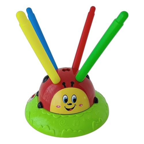 Oseczmut Musikalisches Jump N Toss Marienkäfer Spielzeug | 2-in-1 Musical Jump N Toss | Kleinkind Wurfspiel Mit Musik, 2-in-1 Musikalisches Jump N Toss Marienkäfer Spaßspielzeug von Oseczmut