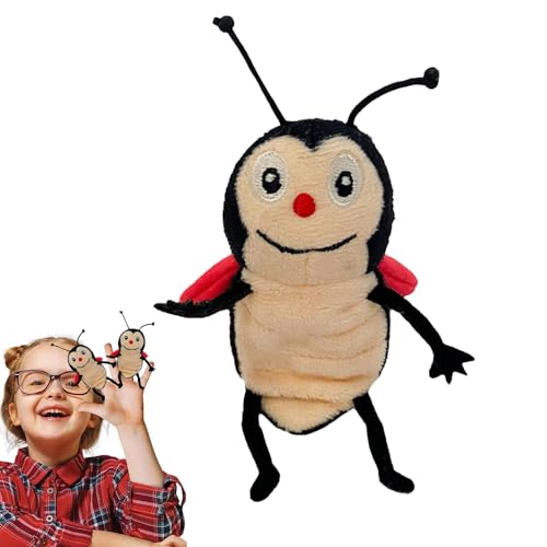 Oseczmut Tierpuppen,Tierpuppen realistisch,Geschichtenerzählende Bienenpuppen - Niedliche Plüsch-Fingerpuppen, Marienkäfer-Puppen, Spielzeug für Shows, Spielzeit, Schulen für 1–3 Jahre alte von Oseczmut