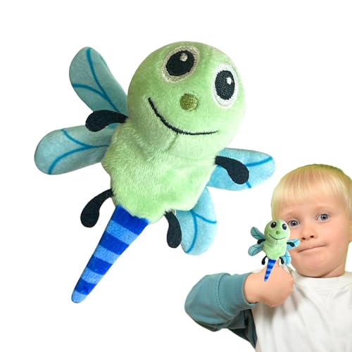 Oseczmut Tierpuppen,Tierpuppen realistisch - Schmetterlings-Fingerpuppen,Niedliche Plüsch-Fingerpuppen, Marienkäfer-Puppen, Spielzeug für Shows, Spielzeit, Schulen für 1–3 Jahre alte von Oseczmut