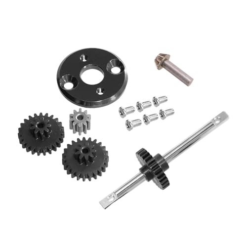 Oshhni 1/12 RC Auto Upgrade Teile Getriebe Getriebe Set Fahrzeug Hobby Motor Ritzel RC Auto Reparatur Kit für 99sv2, Schwarz Oshhni 1/12 RC Auto Upgrade Teile Getriebe Getriebe Set Fahrzeug Hobby Motor Ritzel RC Auto Reparatur Kit für 99sv2, Schwarz von Oshhni