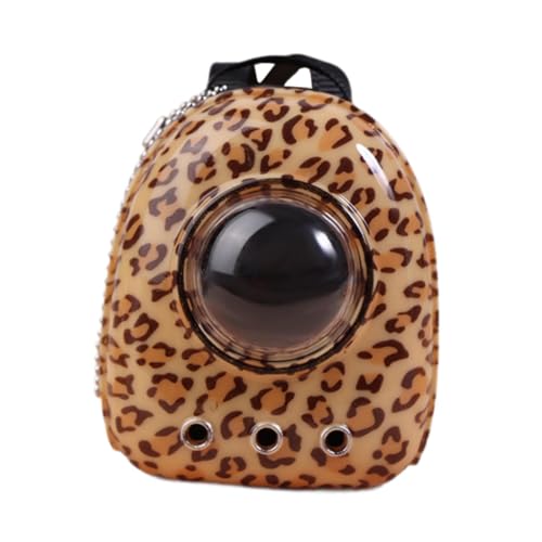 Oshhni 1/12 Skala Puppenhaus Katze Rucksack Mini Puppenhaus Rucksack Modell Simulation für Foto Requisiten, Kleiner Leopardenprint von Oshhni