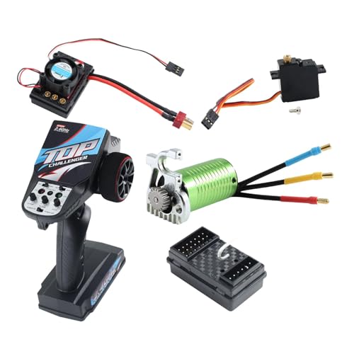 Oshhni 1/14 RC ESC Upgrade Fernbedienung DIY Modifizierter 7-Kanal-Drehzahlregler Zubehör für 124019 Q146 124018 144001 Auto von Oshhni