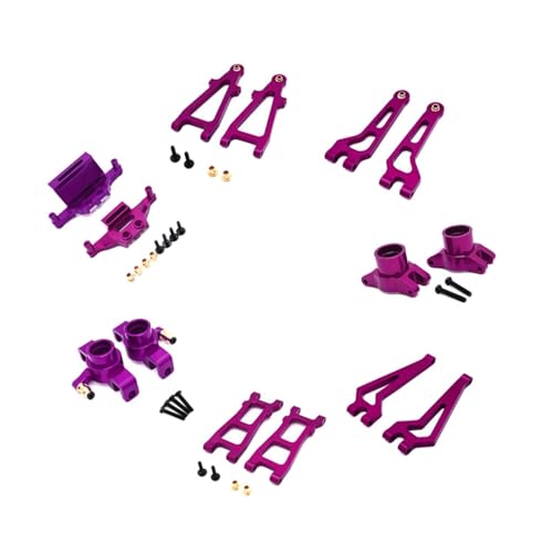 Oshhni 1/20 Upgrade-Zubehör, Frontlenkbecher RC-Car-Metall-Upgrade-Kits, für 1/20 20208 C8811 RC-Car-RC-Car-Modell, Violett von Oshhni