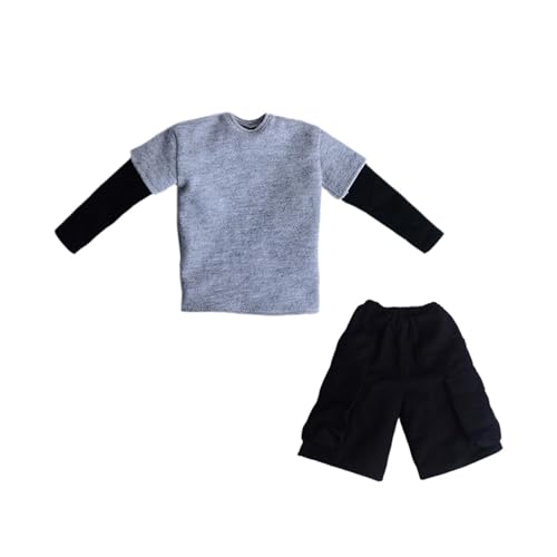 Oshhni 1/6 Puppenkleidung Sweatshirt Miniatur Langarm Casual Wear Mode Miniatur Puppen Kleidung für 12 '' Actionfiguren ACCS, Oberen Hosen von Oshhni